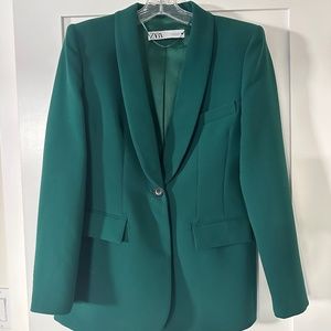 Zara emerald green blazer